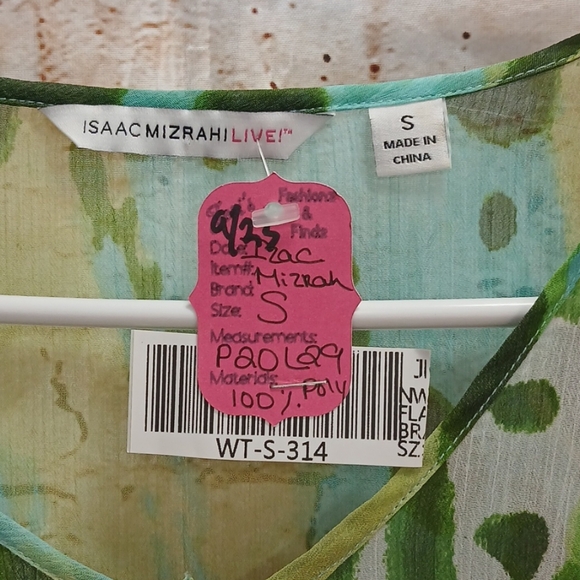 Isaac Mizrahi Multicolor Abstract Blouse - Picture 7 of 9